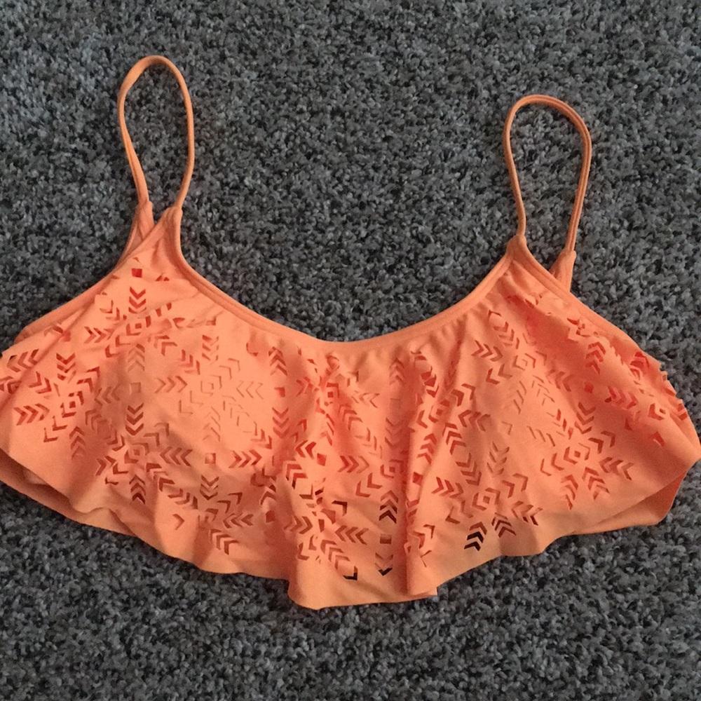 PACSUN bright orange swim top - size large